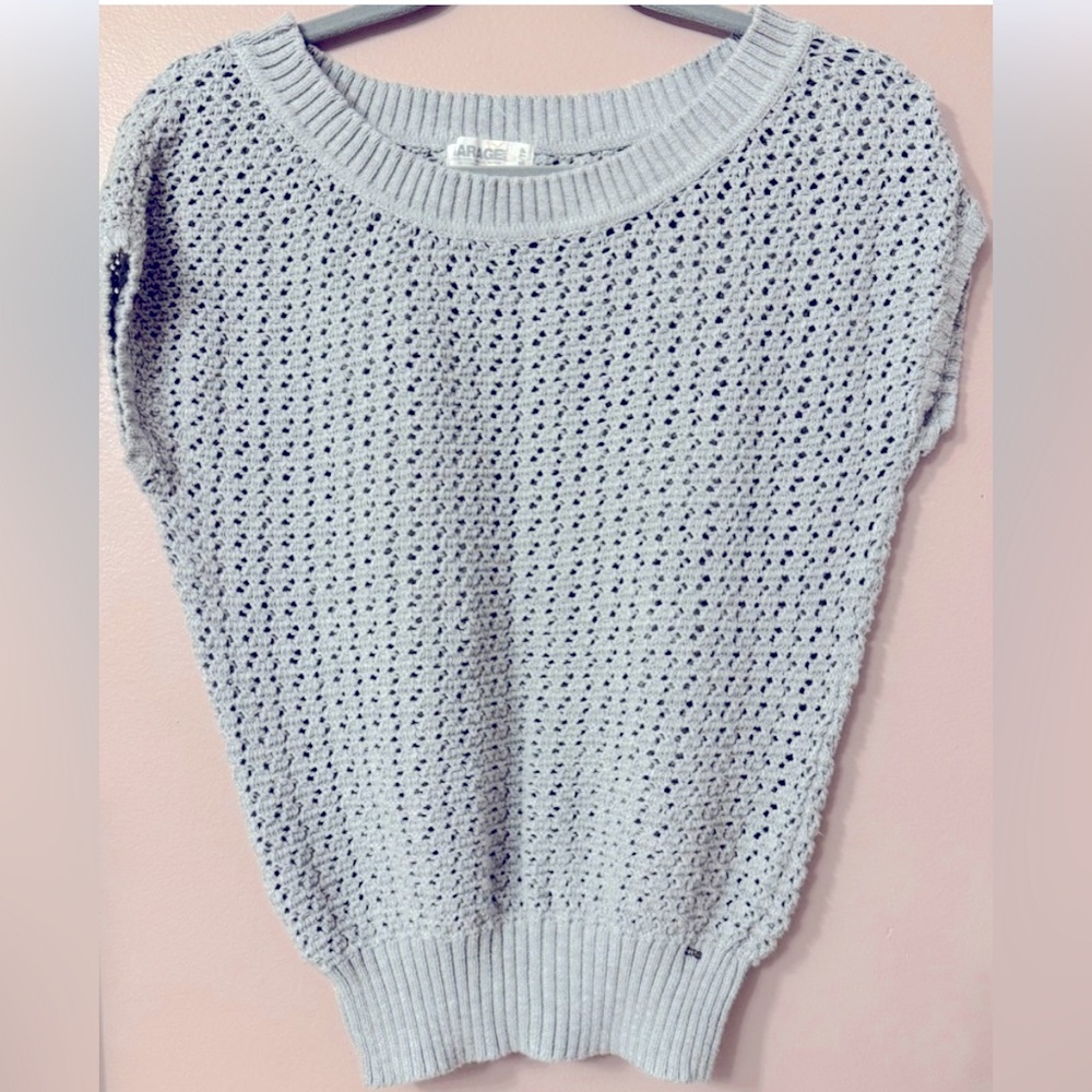 Garage grey knitted top size xs
